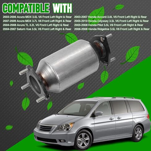 Catalytic Converter Kit Fit Honda Accord 2003-2007 Odyssey 2005-2007 Pilot 2005-2008 Ridgeline 2006-2008 Acura MDX 2003-2009 Acura TL 2004-2008 Saturn Vue 2004-2007 3.0L 3.2L 3.5L 3.7L in Saudi Arabia