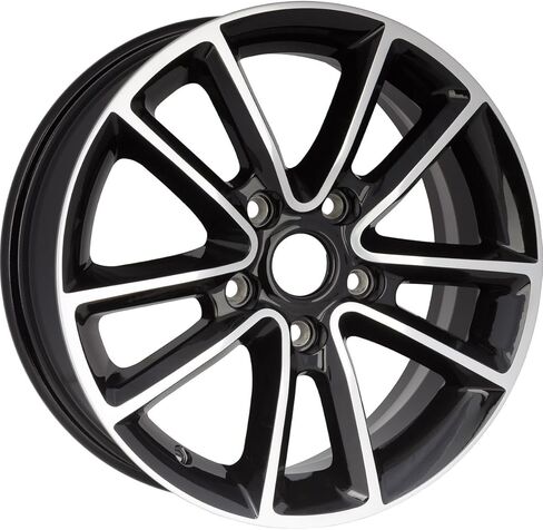 New Wheel 17 × 6.5 بوصة حافة لعام 2011-2020 Dodge Grand Caravan وجه مصقول مع جيوب سوداء مطلية 5 × 127.0 مم 5 in Saudi Arabia