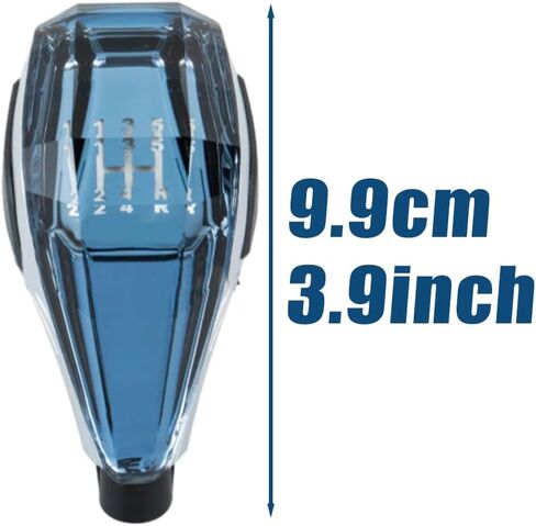 Gear Shift Knob, ABS Illuminated Gear Shift Knob, Compatible with Most Five-Speed Manual Transmission Vehicles Without Button-Activated Shifters in Saudi Arabia