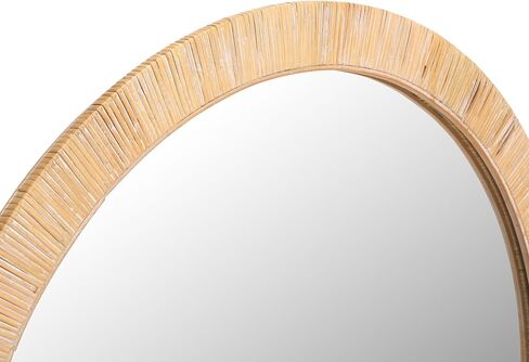 SAFAVIEH Home Collection Mila Natural 36-inch Round Decorative Accent Wall Mirror in Saudi Arabia