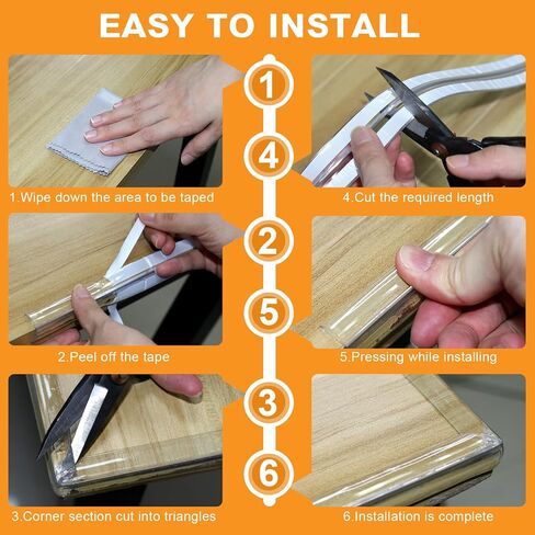 16 Pack Corner Guards Baby Proofing Furniture Corner & Edge Safety Bumpers Corner Covers Protectors Baby Proof Bumper & Cushion to Cover Sharp Furniture & Table Edges (L Shape) in Kuwait