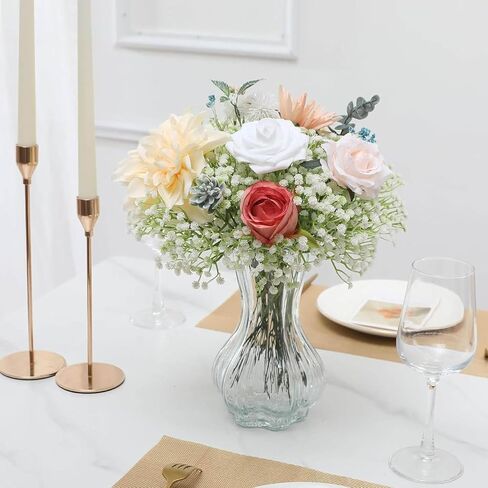 150 Pcs Artificial Flowers,Babys Breath Artificial Flowers,Fake White Babys Breath Flowers Artificial Bulk,150 Pcs Real Touch Flowers for Wedding Party Home Garden Decoration (150) in Saudi Arabia