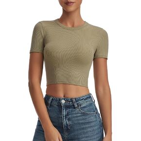 قمم محصول قصيرة الأكمام للنساء الكلاسيكي in Kuwait