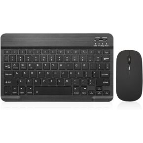 2 حزمة لوحة مفاتيح Bluetooth و Mouse Combo القابلة لإعادة شحن الماوس اللوحة اللاسلكية المحمولة مجموعة الماوس ل Apple iPad iPhone iOS 13 وأكثر in Kuwait