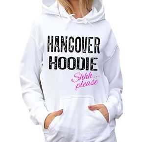 Hoode Hoodie ، شرب الخمر من النوع الثقيل ، هدية عيد ميلاد الحادي والعشرين ، قميص الحفلات ، يوم St Patty (M ، أبيض) in Kuwait