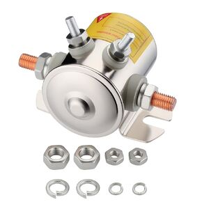 MAX 300A 4 TERMINALS DOTERAULE DISTER SLANOID RELAY-RIPTING Nickel for Golf Carts ، Winch ، Marine Heavy Duty in Rush 12 VDC E-Z-GO GA GO GAS MARATH in Kuwait