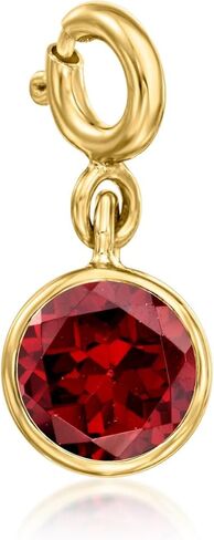 Ross -Simons April/White Topaz - Round Birthstone Charm بالذهب 18kt على الجنيه الاسترليني in Saudi Arabia
