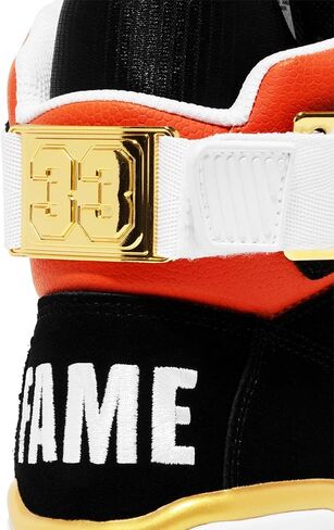 Ewing Patrick Athletics 33 Hi x Fameball Hall of Fame Orange/Black/Gold - أحذية رياضية قديمة مع تفاصيل القاعة الشهيرة in Kuwait