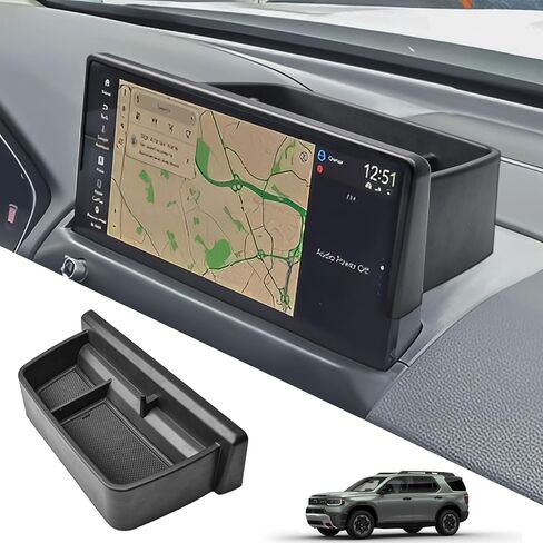 درج تخزين DASH متوافق مع 2026 Honda Passport INTORIORSORIES ، Cender Console Dashboard منظم حامل مثبت خلف الشاشة (FIT 12.3 بوصة الشاشة اللمس فقط) in Saudi Arabia