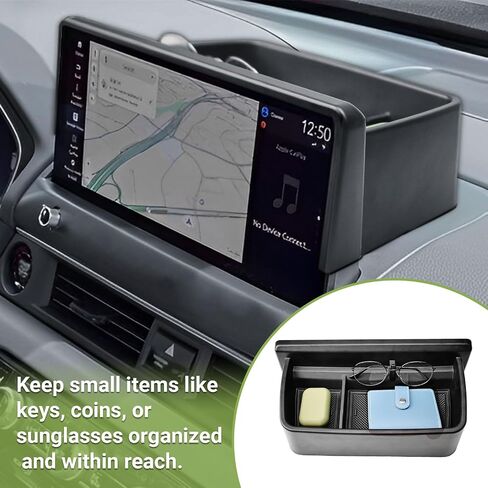 درج تخزين DASH متوافق مع 2026 Honda Passport INTORIORSORIES ، Cender Console Dashboard منظم حامل مثبت خلف الشاشة (FIT 12.3 بوصة الشاشة اللمس فقط) in Saudi Arabia