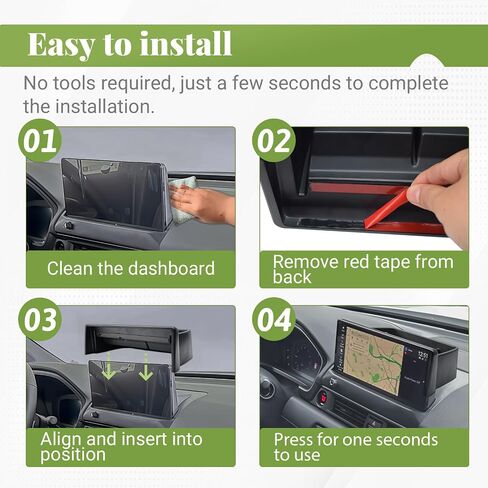 درج تخزين DASH متوافق مع 2026 Honda Passport INTORIORSORIES ، Cender Console Dashboard منظم حامل مثبت خلف الشاشة (FIT 12.3 بوصة الشاشة اللمس فقط) in Saudi Arabia