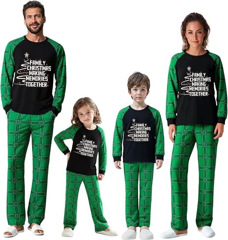 Family Christmas Match Pajamas Set Christmas Family Matching Pjs Sets With Pocket in Saudi Arabia