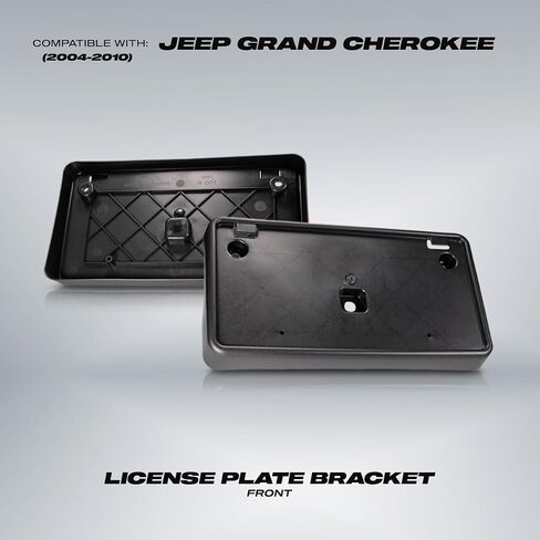 for Jeep Grand Cherokee License Plate Bracket 2004 05 06 07 08 09 2010 | Front | Black | CH1068113 | 55156796AA in Saudi Arabia