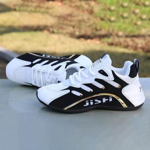 Men's Road Running Shoes - Stylish Geometric Pattern, Breathable Mesh Upper & Durable Rubber Sole, Lace-Up Closure, Low-Top Design for All-Season Outdoor Activities in Saudi Arabia