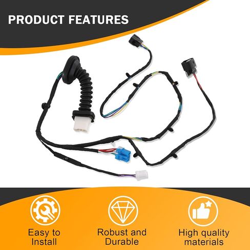 Door Harness Compatible with 2004-2010 Dodge Ram 1500 2500 3500 4500 5500 Replaces # 645-506, 56051694AA, 56051931AA, 56051931AB in Saudi Arabia