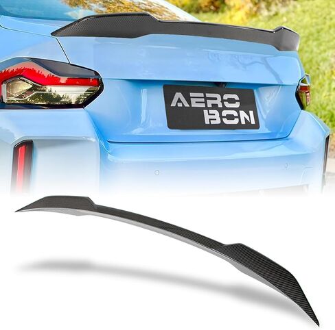 AeroBon Real Carbon Fiber Trunk Spoiler Compatible with 2022-2025 BMW 2 Series G42 Coupe and G87 M2 Spoiler (MP1 Style) in Saudi Arabia