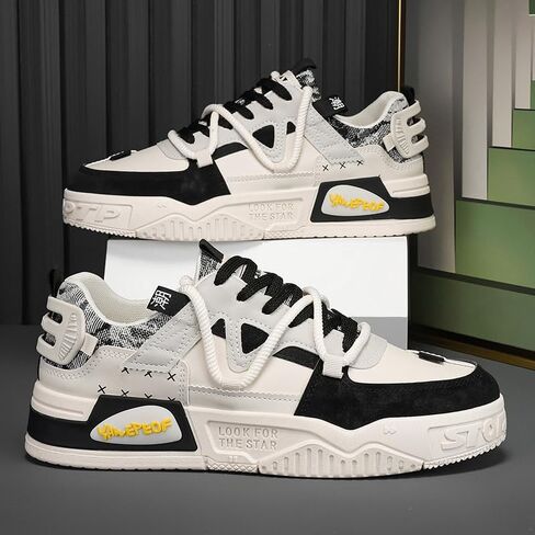 Men's Comfort Casual Skate Walking Shoes Walking Men's Fashion Sneakers Shoes Sizes 6.5-10 in Saudi Arabia