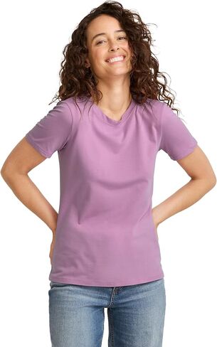 Jockey Women's Activewear Organic Cotton Stretch Short Sleeve Tee in Kuwait