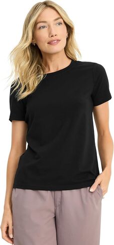 Jockey Women's Activewear Organic Cotton Stretch Short Sleeve Tee in Kuwait