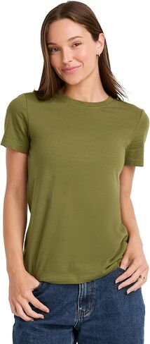 Jockey Women's Activewear Organic Cotton Stretch Short Sleeve Tee in Kuwait