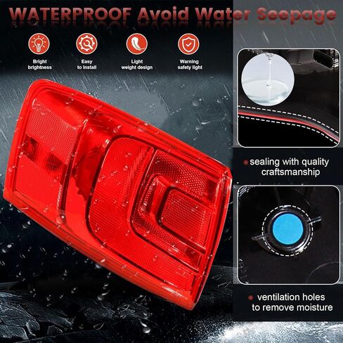 Tail Lights Outer Assembly Compatible with 2011-2018 Volkswagen Jetta OE Style Right Passenger Side Rear Light Taillights Replacement for 5C6945096D in Saudi Arabia