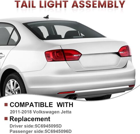 Tail Lights Outer Assembly Compatible with 2011-2018 Volkswagen Jetta OE Style Right Passenger Side Rear Light Taillights Replacement for 5C6945096D in Saudi Arabia