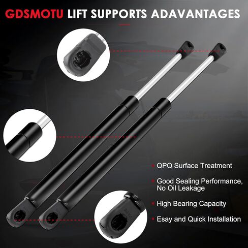 Front Hood Lift Supports Struts Shocks Gas Springs Replacement Parts Compatible with 4118 for 1998-2005 Mercury Grand Marquis in Saudi Arabia