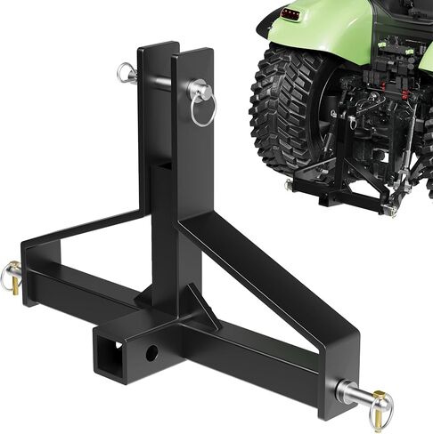 3 Point Quick Hitch 2" Receiver,Heavy Duty Hitch Quick Attach Adapter Compatible for Category 1 Tractor,Heavy Duty 3 Point Hitch Farm Equipment and Subcompact Trailer Hitch Attachments in Saudi Arabia