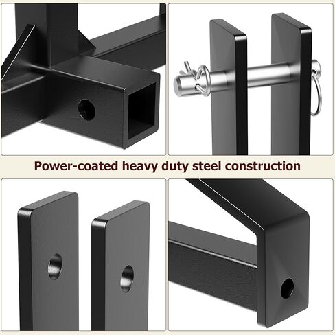 3 Point Quick Hitch 2" Receiver,Heavy Duty Hitch Quick Attach Adapter Compatible for Category 1 Tractor,Heavy Duty 3 Point Hitch Farm Equipment and Subcompact Trailer Hitch Attachments in Saudi Arabia