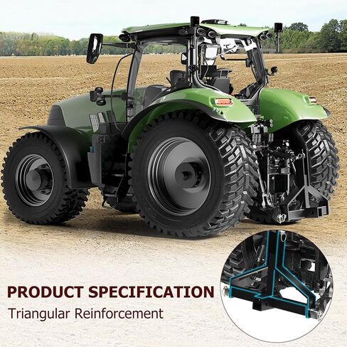 3 Point Quick Hitch 2" Receiver,Heavy Duty Hitch Quick Attach Adapter Compatible for Category 1 Tractor,Heavy Duty 3 Point Hitch Farm Equipment and Subcompact Trailer Hitch Attachments in Saudi Arabia