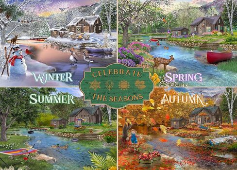 500 Piece Puzzles for Adults - Difficult Jigsaw Puzzles for Adults Challenging - Kitchen Kittens and Donuts in Saudi Arabia