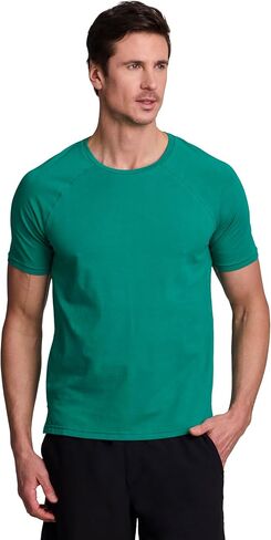 RBX ActiveWear Men Men Cotton T-shirt ، Stefty Short Sleeve Tee Crewneck Quick Drying Top Top in Saudi Arabia