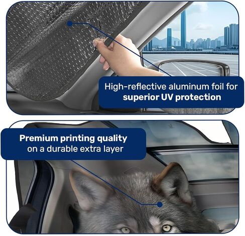 Funny Llama Windshield Sun Shade for Car SUV Truck (55x30 Inches), Sun Shade Windshield, Shades for Front Windows, Sunshade for Car Windshield, Protector Blocks UV in Kuwait