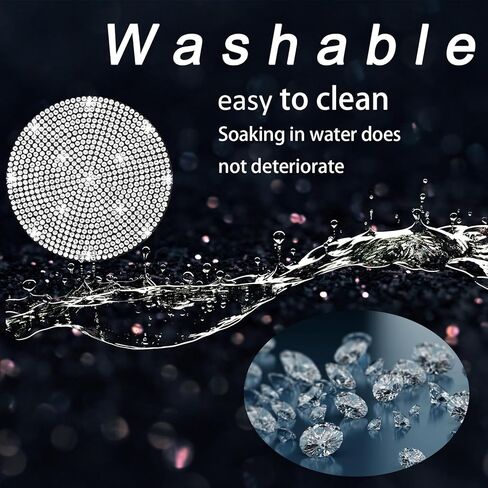 Coaster 4pcs Bling Car Custer Coaster ، 2.75 بوصة مضادة للانزلاق الصدمة بلينج كونستون إدراج كأس السيارة ، الملحقات الداخلية للسيارات للفتيات النسائي (الوردي) in Kuwait