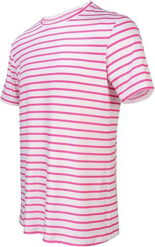 Couples Sailor Outfit Costume Halloween Cosplay Pink and White Striped Shirt with Pink Sailor Hat for Men Women in Saudi Arabia