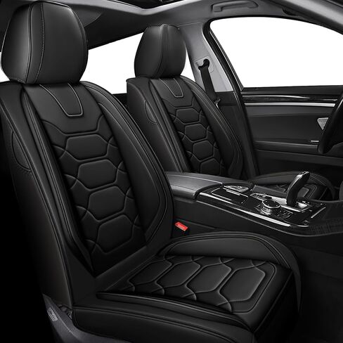 Car Seat Covers Fit for Toyota 4Runner 2000-2023,2 Seats Comfort Non-Slip Seat Covers Airbag Compatible,Waterproof Leather Seat Covers(Standard 2 Seats, Black Blue) in Saudi Arabia