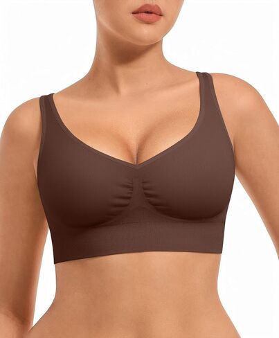 يشعر Bralettes بالنساء للنساء لا يرتاحون في كل يوم حمالات ديب ديب ضد تغطية كاملة داعمة سلسة. in Kuwait