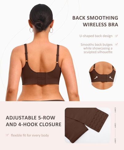 يشعر Bralettes بالنساء للنساء لا يرتاحون في كل يوم حمالات ديب ديب ضد تغطية كاملة داعمة سلسة. in Kuwait
