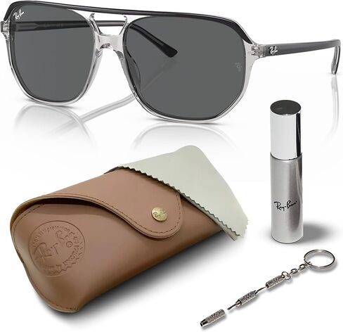 Ray-Ban RB2205 Bill One Square-Round Groud Groud Grade مع حزمة مجموعة النظارات الرسمية in Kuwait