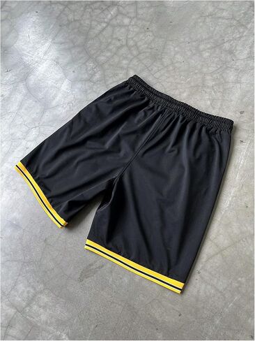 GORGLITTER Men's Y2K Graphic Shorts Basketball Workout Athletic Running Drawstring Shorts in Saudi Arabia