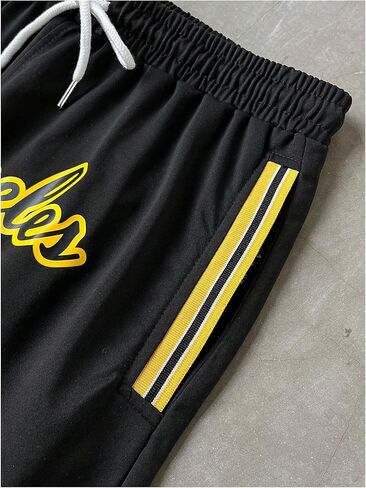 GORGLITTER Men's Y2K Graphic Shorts Basketball Workout Athletic Running Drawstring Shorts in Saudi Arabia