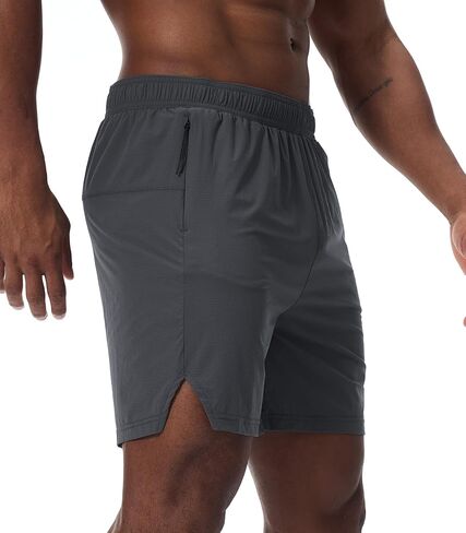 شورت شورت شورتات رياضية للرجال في Surenow Men Rymout شورتات تنس خفيفة الوزن سريعة الجافة مع جيوب سحاب in Kuwait