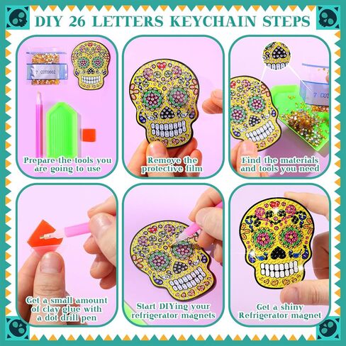 Motipuns 30 Pcs Halloween Pumpkin Diamond Painting Magnets Kits Diamond Art Fridge Magnet Refrigerator Sticker Diamond Painting for Beginners Adults DIY Art Craft Gifts Home Decors in Saudi Arabia