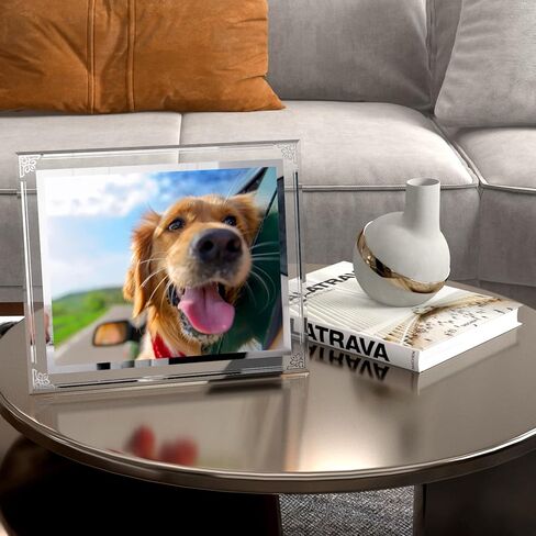 مجموعة إطار الصورة Horlimer 8x10 من 2 ، إطار الصورة الزجاجية 8 × 10 على الطاولة ، أفقيًا أو رأسيًا in Kuwait