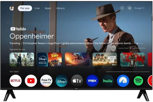 TCL 40-Inch Class S3 1080p LED Smart TV with Google TV (40S350G, 2023 Model), Google Assistant Built-in with Voice Remote, Compatible with Alexa, Streaming FHD Television (Renewed) in Saudi Arabia