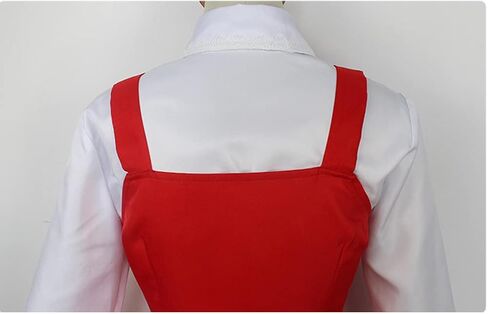 Anime Costume Dress Outfit Red Uniform Full Set Halloween With Headdress in Kuwait