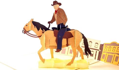 iGifts And Cards Inspirational Wild Horses 3D Pop Up Greeting Card - Majestic, Colt, Pony, Mustang, Stallion, Half-Fold, Happy Birthday, Just Because, New Business Adventure, All Occasion in Saudi Arabia