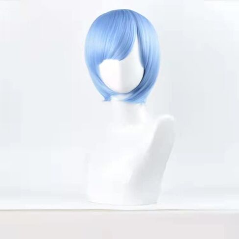 REM RAM RE ZERO COSPLAY COSPLAY COSTUME DUNT OUTFT ، Women Anime Cosplay Lolita Fancy Dress with Wig and Headwear Tets in Kuwait