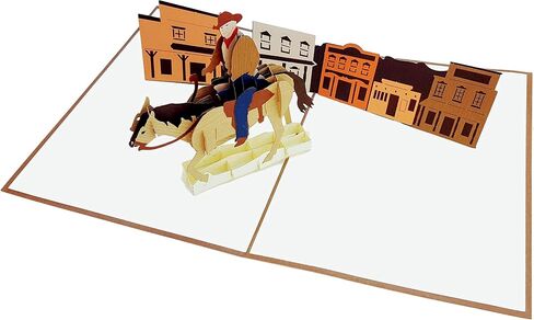 iGifts And Cards Inspirational Wild Horses 3D Pop Up Greeting Card - Majestic, Colt, Pony, Mustang, Stallion, Half-Fold, Happy Birthday, Just Because, New Business Adventure, All Occasion in Saudi Arabia