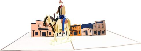 iGifts And Cards Inspirational Wild Horses 3D Pop Up Greeting Card - Majestic, Colt, Pony, Mustang, Stallion, Half-Fold, Happy Birthday, Just Because, New Business Adventure, All Occasion in Saudi Arabia